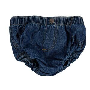Wrangler Denim Baby Diaper Cover Shorts Size 6 Months Bloomers Cowboy Cotton